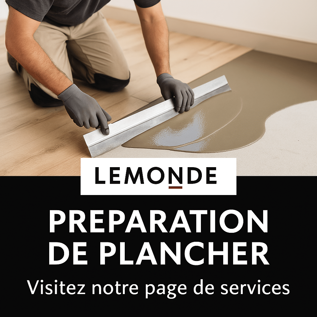 préparation de plancher service professionnel